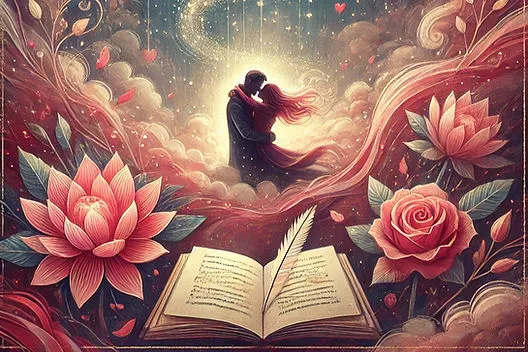 Smutne wiersze o miłości ilustracja