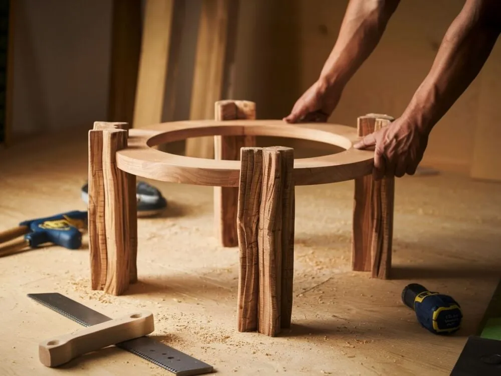 rodzaje n&oacute;g do stołu DIY