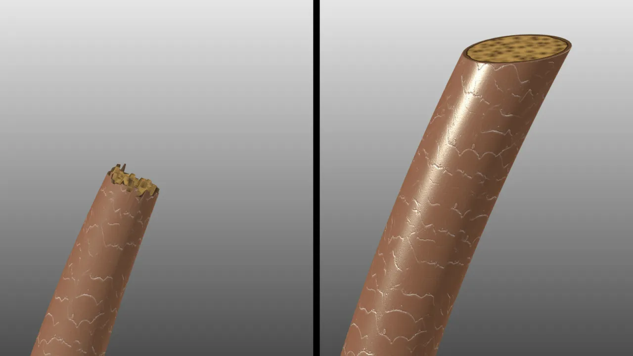 Mapa ciała z rekomendowaną długością włos&oacute;w do depilacji