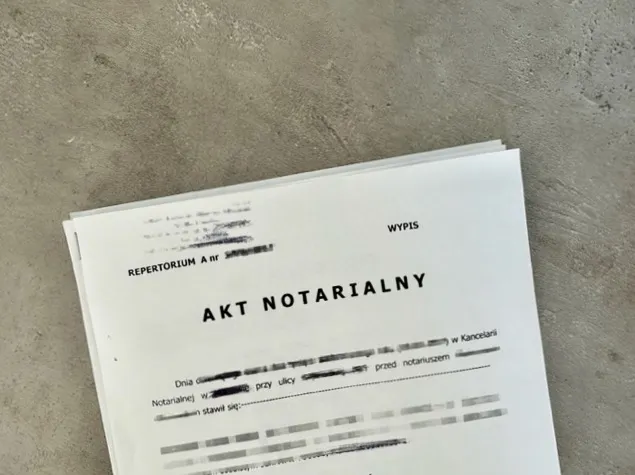 Umowa deweloperska akt notarialny