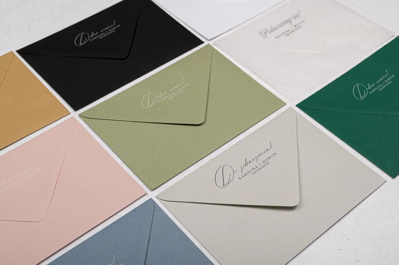 przykłady adresowania kopert ślubnych