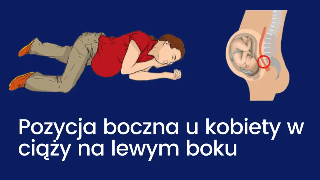 pozycja bezpieczna niemowlę kobieta w ciąży