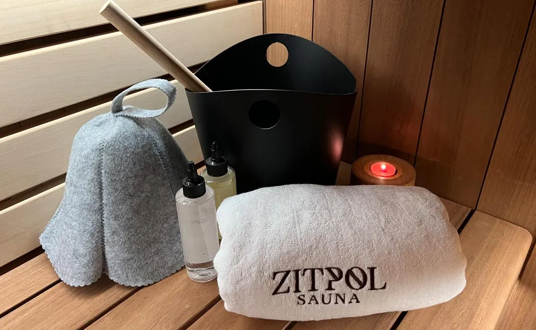 przedmioty do sauny hotelowej