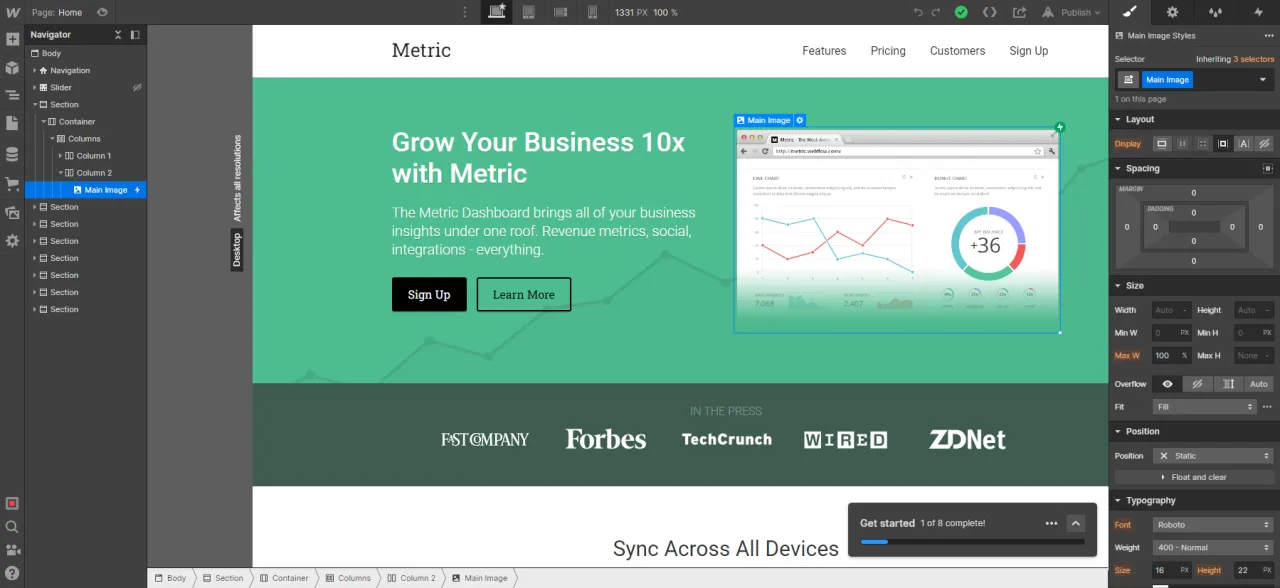 Webflow vs WordPress por&oacute;wnanie