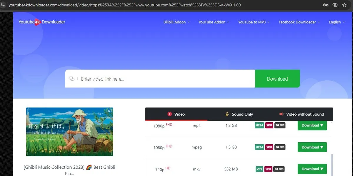 Strony internetowe do pobierania filmów online interfejs