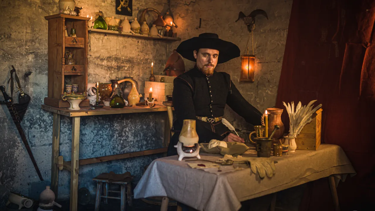 historyczna pracownia alchemika