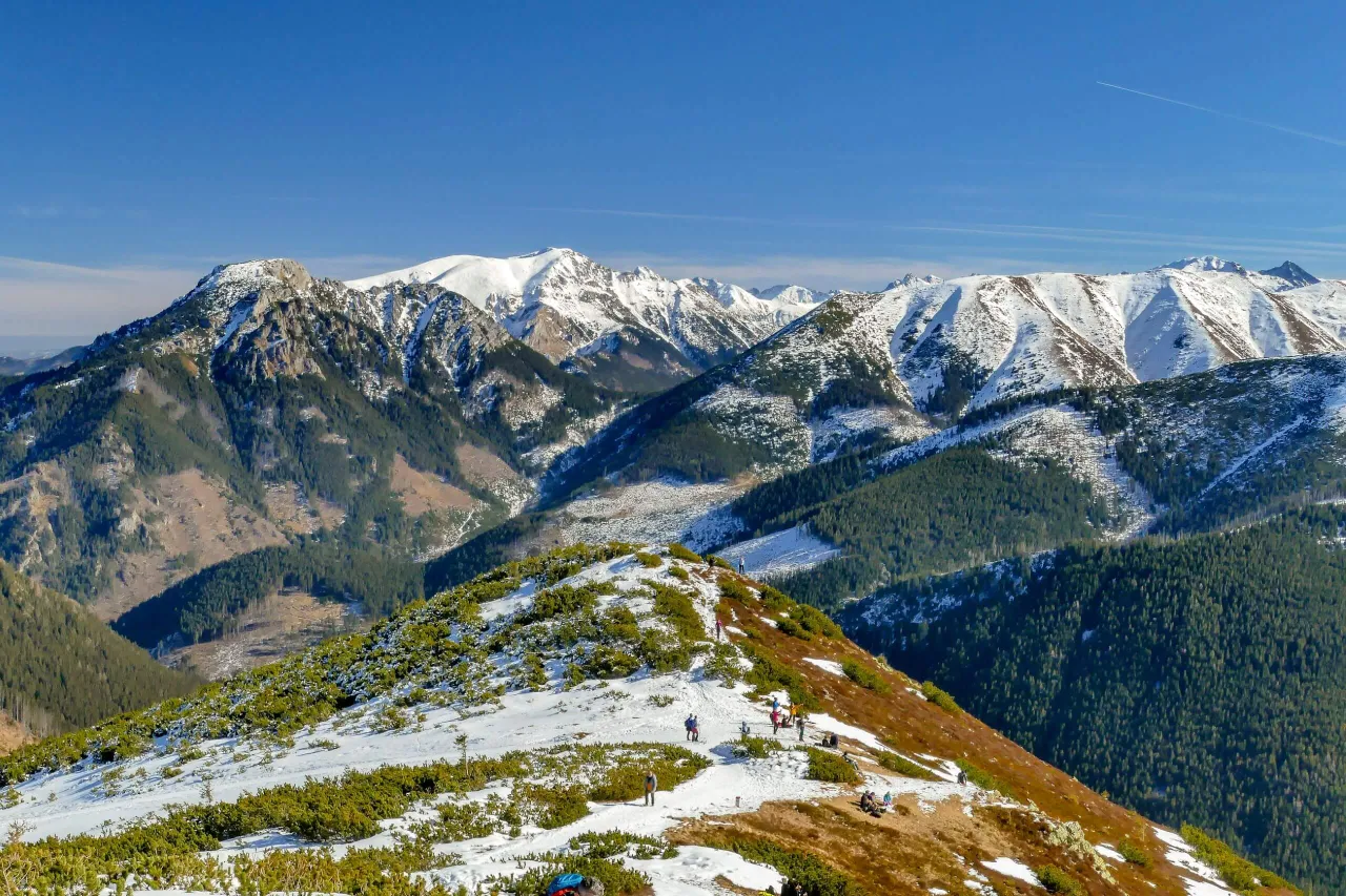 szlak na Grzesia Tatry Zachodnie