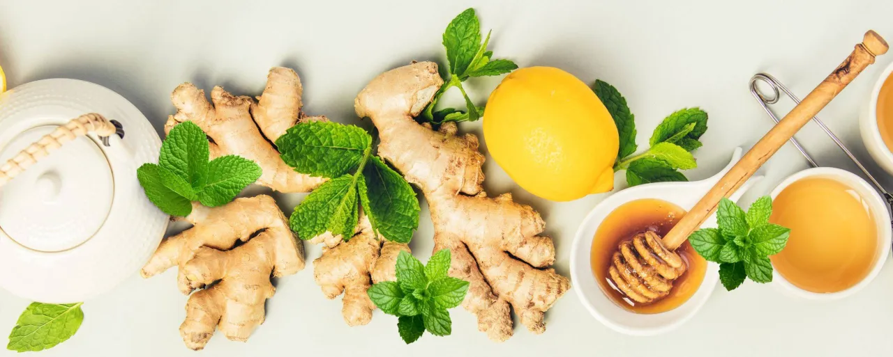 dodatki do herbaty cytryna miód imbir