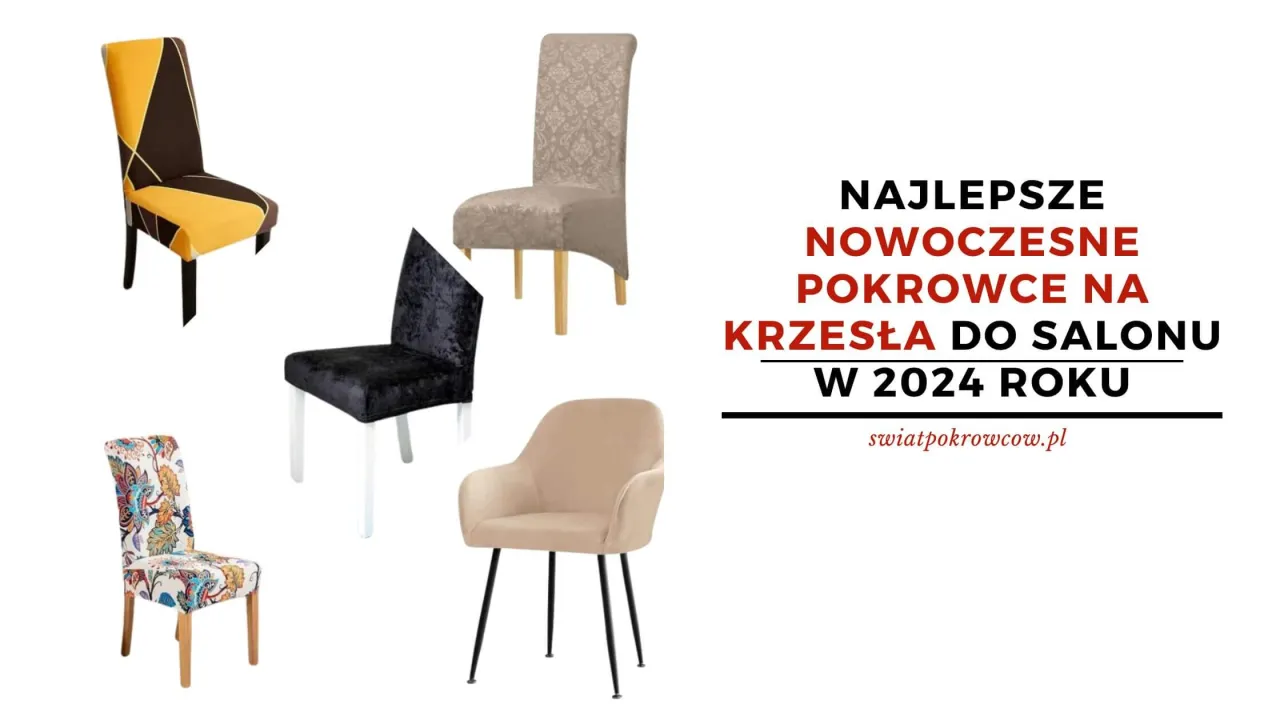 r&oacute;żne typy siedzisk krzeseł do pokrowc&oacute;w