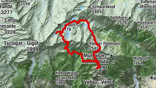 Karte Spronser Seen Rundwanderung Routen Startpunkte