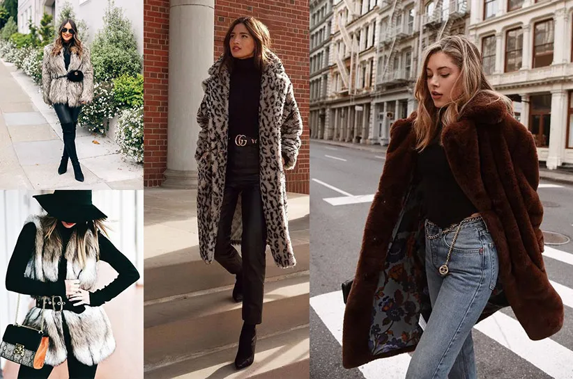 Stylizacje z damskim kożuchem na różne okazje
