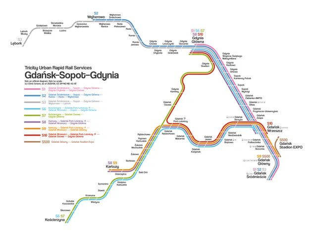 Mapa Trójmiasta Gdańsk Sopot transport