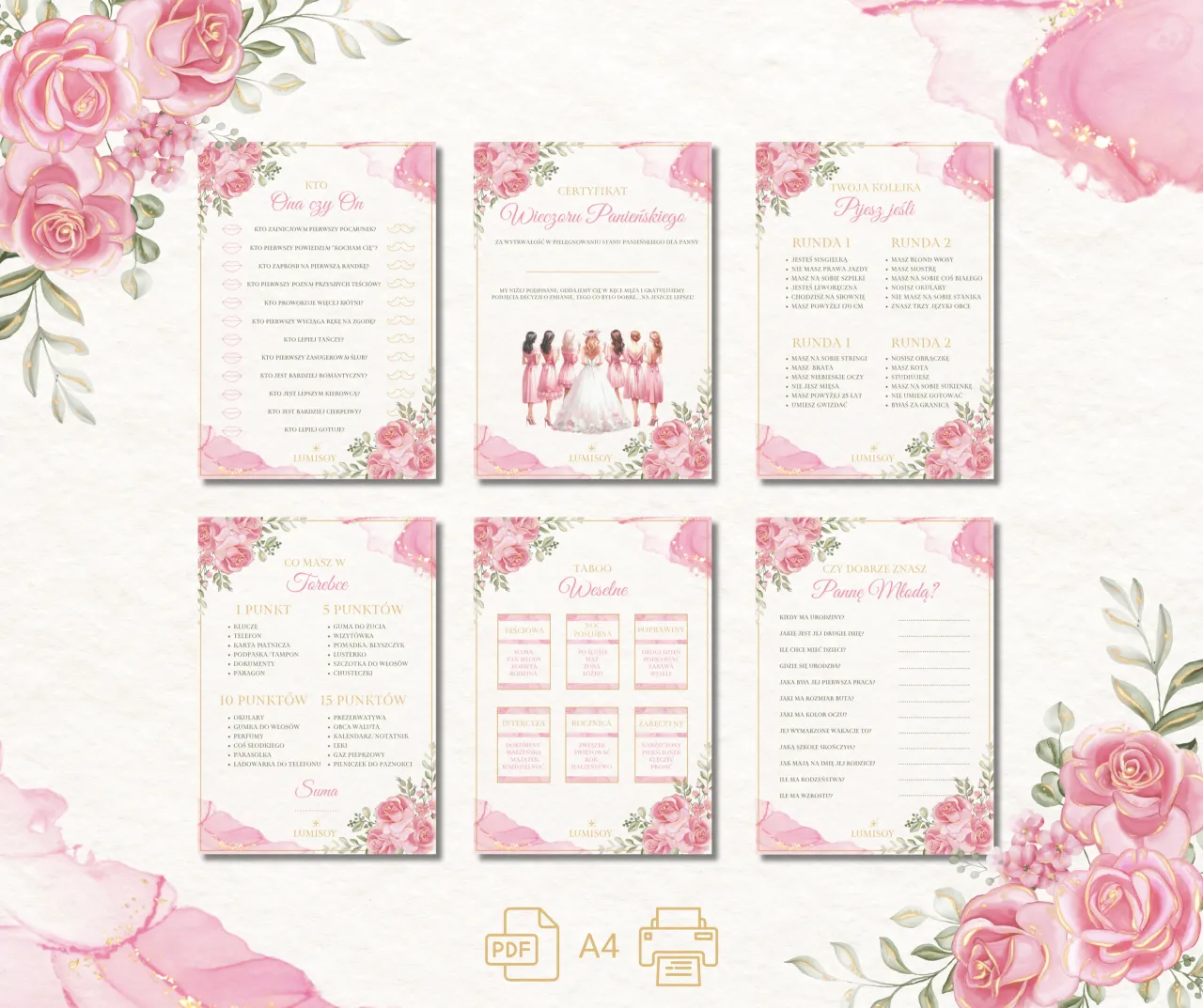 wieczór kawalerski panieński zabawa