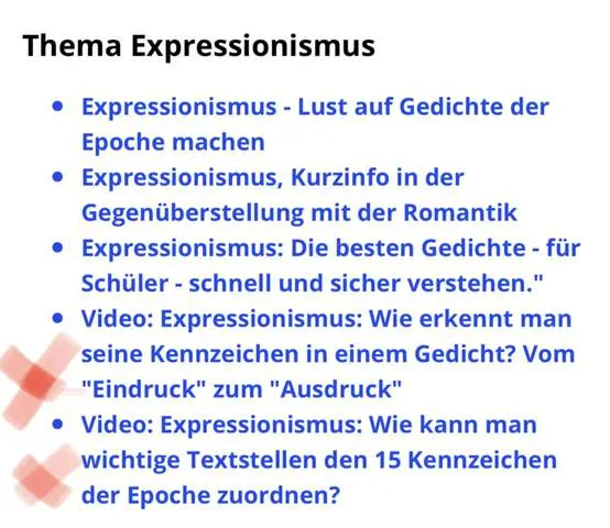 Expressionistische Gedicht Merkmale