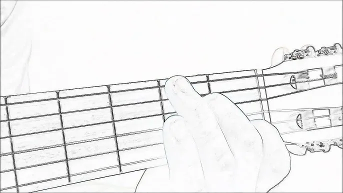 chwyt c dur gitara diagram