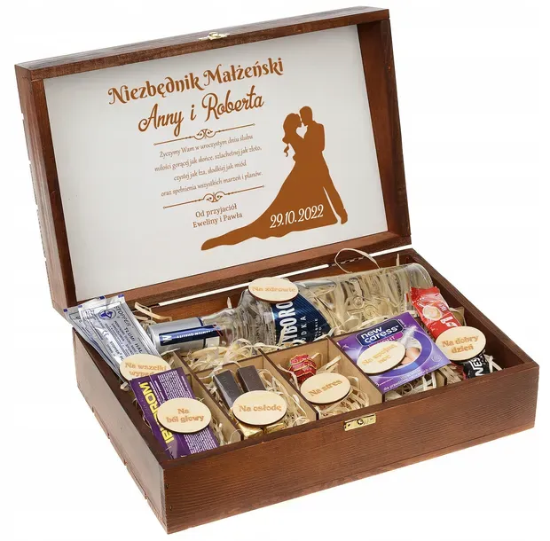 różnorodne prezenty ślubne, AGD, voucher, personalizowana pamiątka