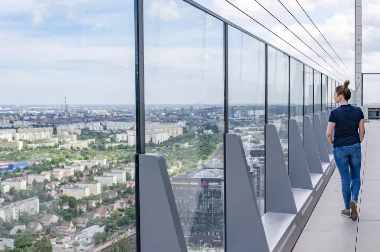 Panorama Gdańska z Olivia Star