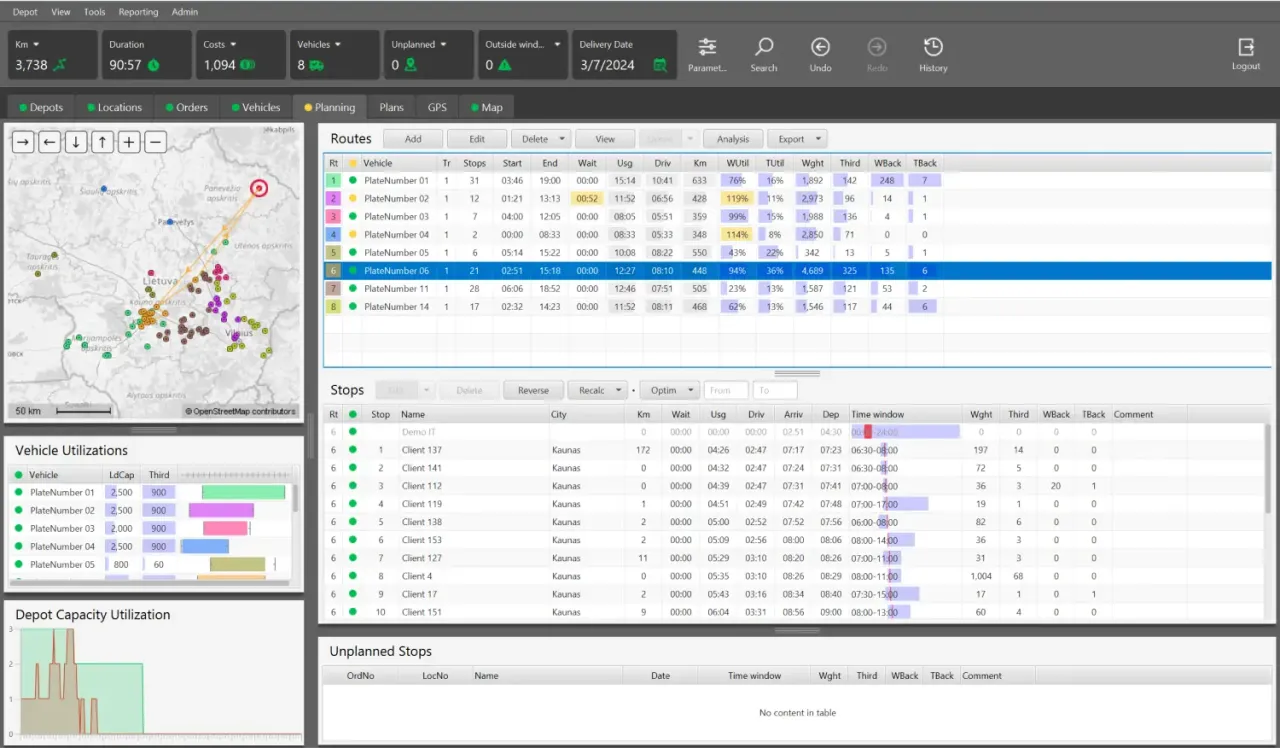 system TMS, giełda transportowa interfejs