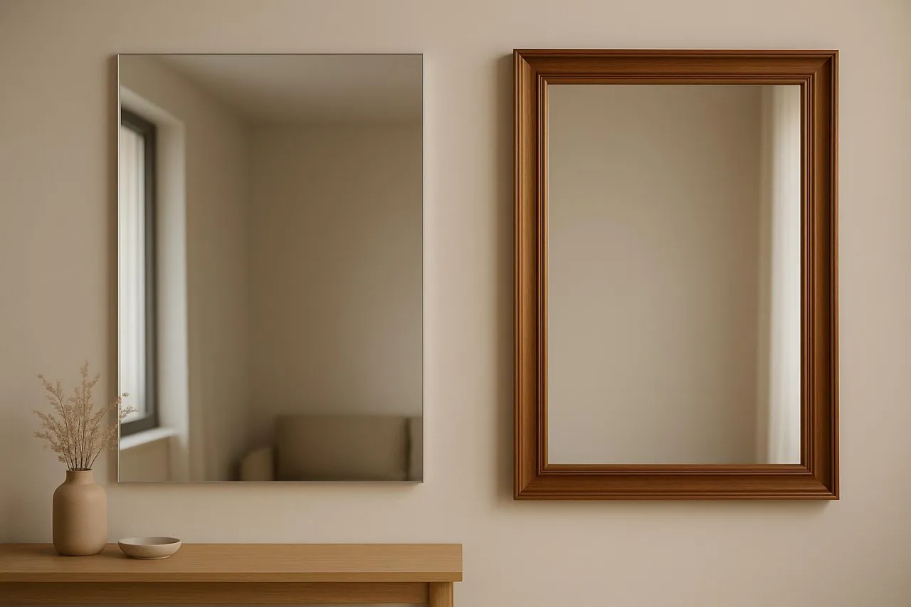 dobre lustro kontra złe lustro por&oacute;wnanie