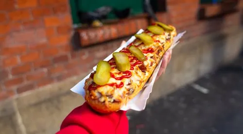 r&oacute;żne rodzaje zapiekanek street food