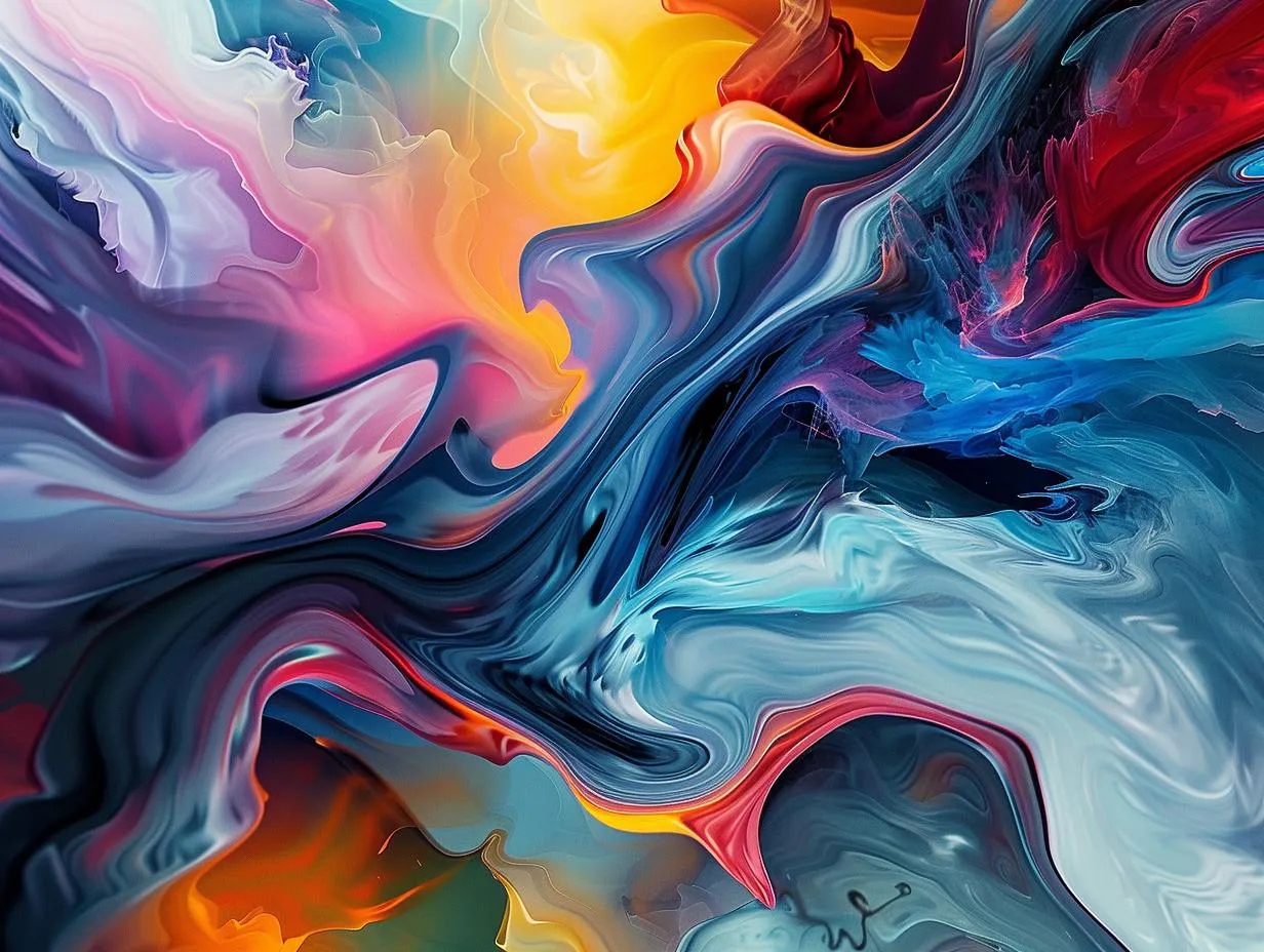 przykłady malarstwa abstrakcyjnego geometrycznego ekspresyjnego impasto