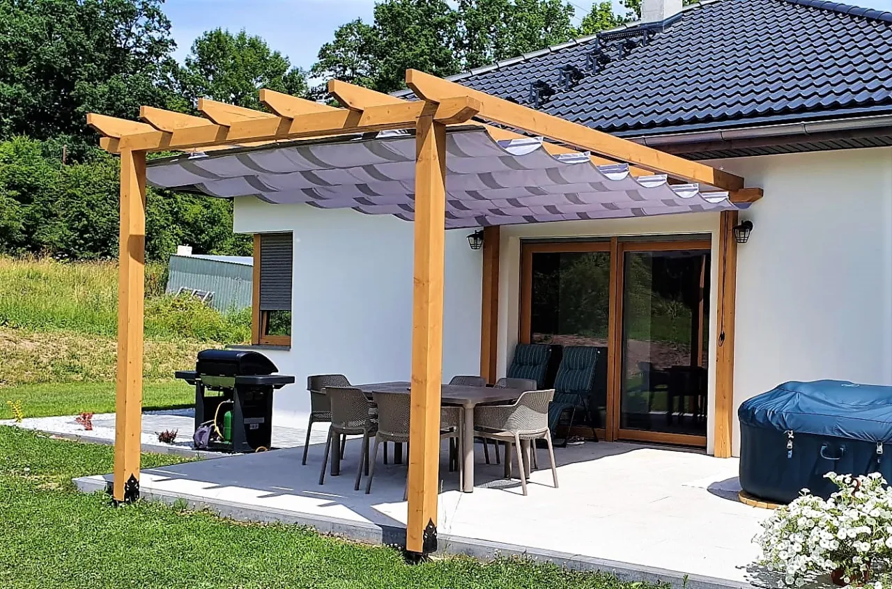 Rozsuwany dach tarasowy DIY