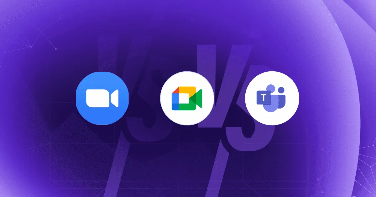 Por&oacute;wnanie ikon Google Meet Zoom Teams