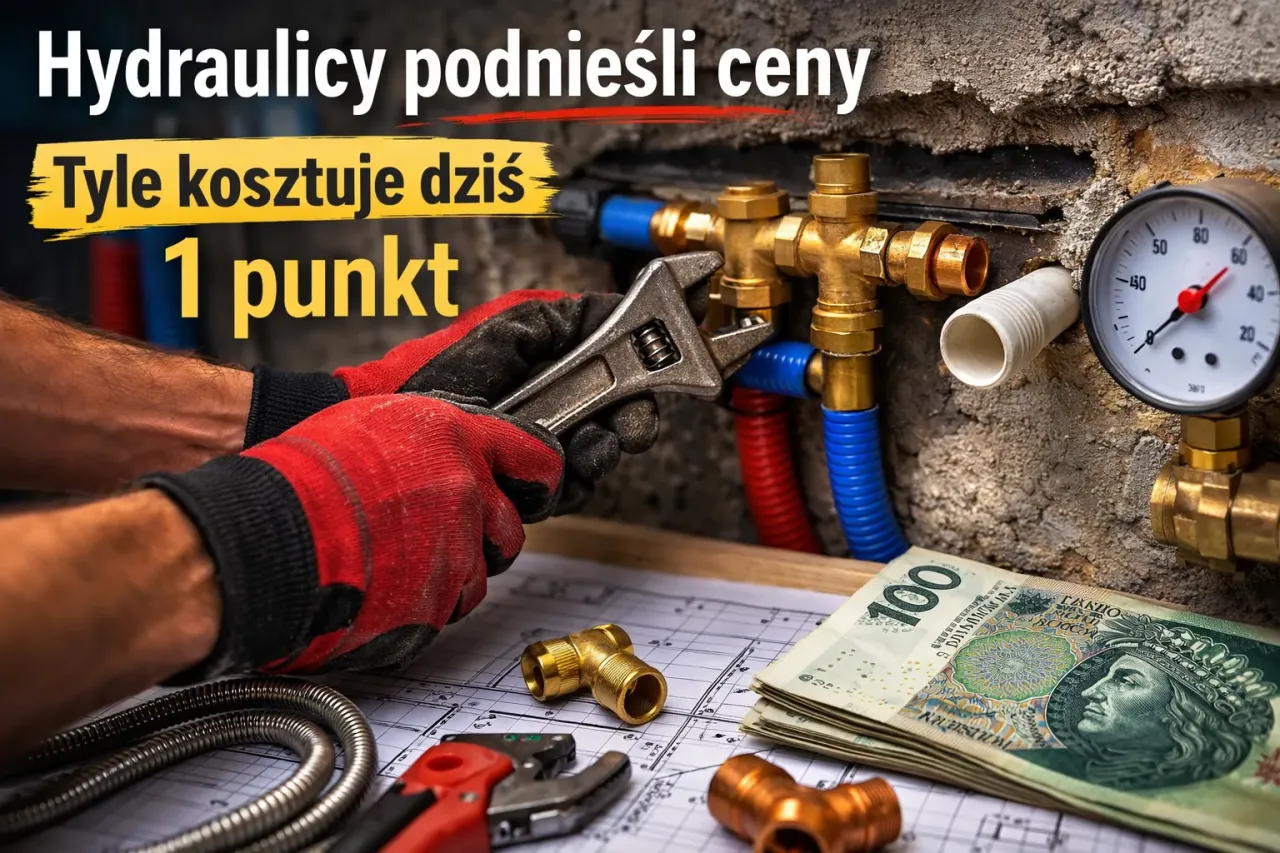 Hydraulicy podnieśli ceny. Tyle kosztuje dziś 1 punkt hydrauliczny: klucz, pieniądze i instalacja wodna.