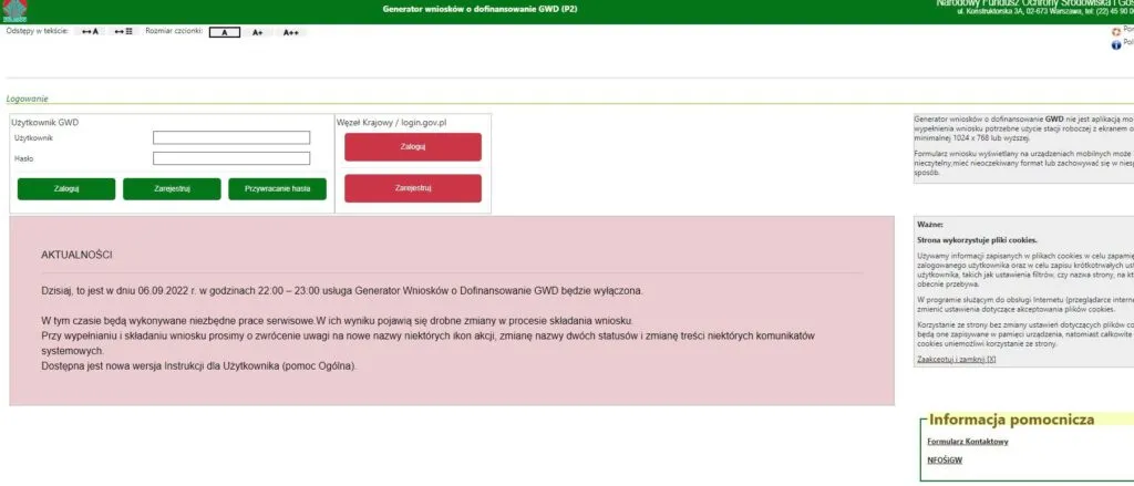 status wniosku mój prąd NFOŚiGW