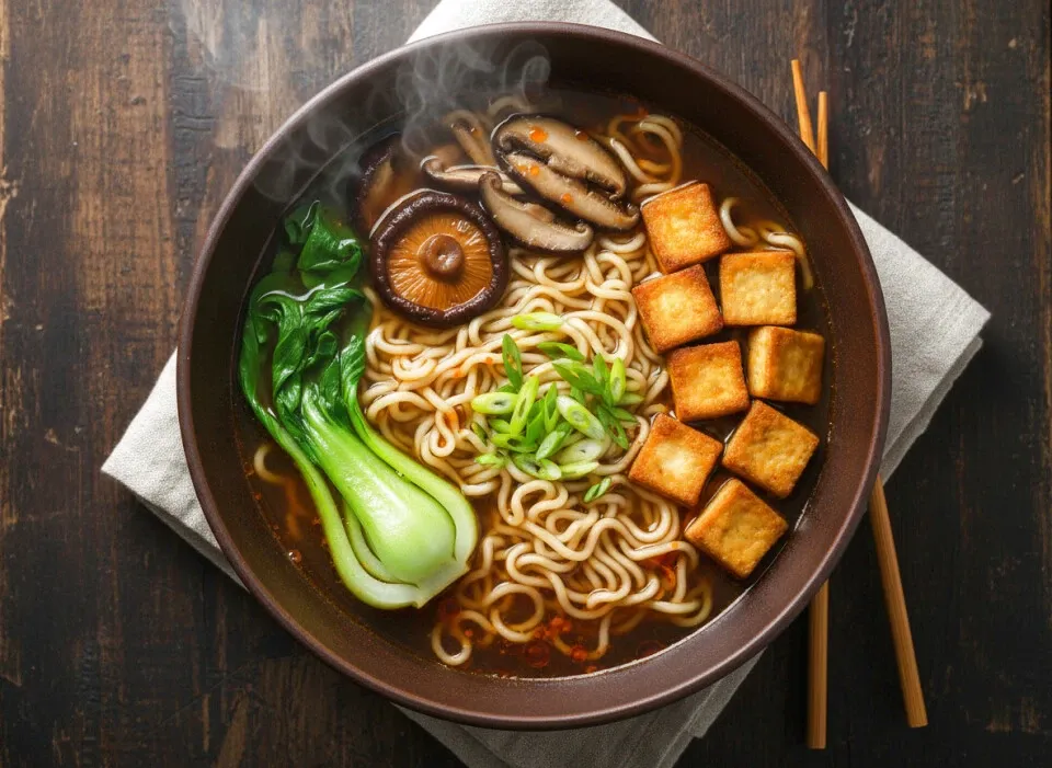 składniki na bulion ramen kombu katsuobushi shiitake