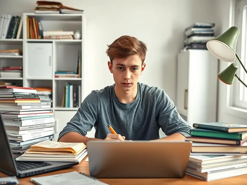 uczeń przygotowujący się do egzaminu klasyfikacyjnego