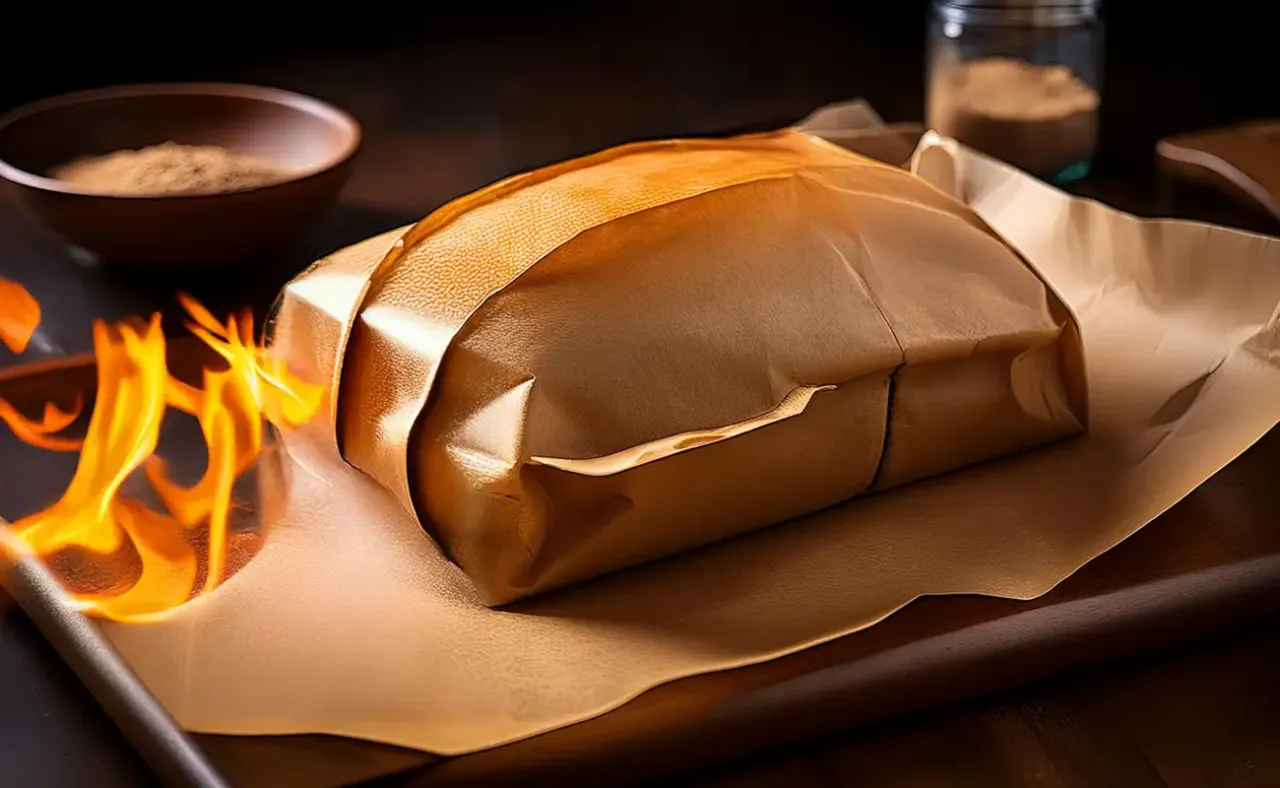 niebezpieczne pieczenie papieru w piekarniku