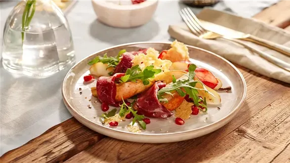 eleganckie danie główne romantyczna kolacja