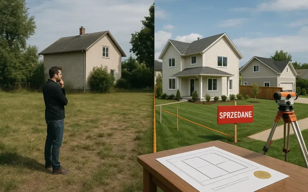 Osoba rozważająca wyb&oacute;r domu lub mieszkania