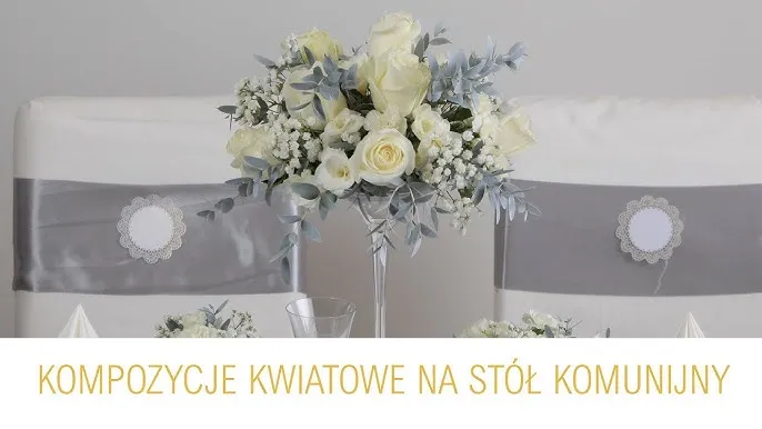 Kwiaty na stół komunijny mix gatunków