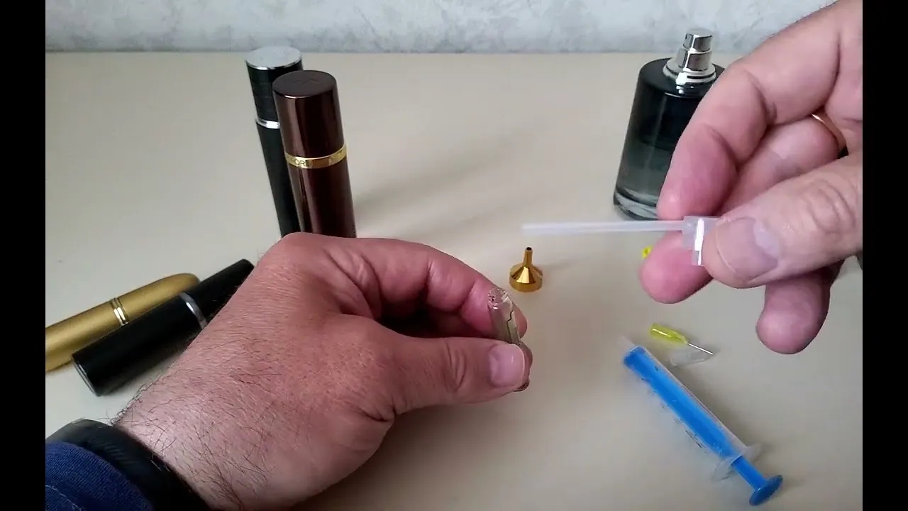 akcesoria do przelewania perfum strzykawka lejek atomizer
