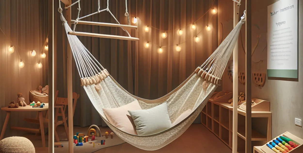 różne rodzaje hamaków sensorycznych dla dzieci