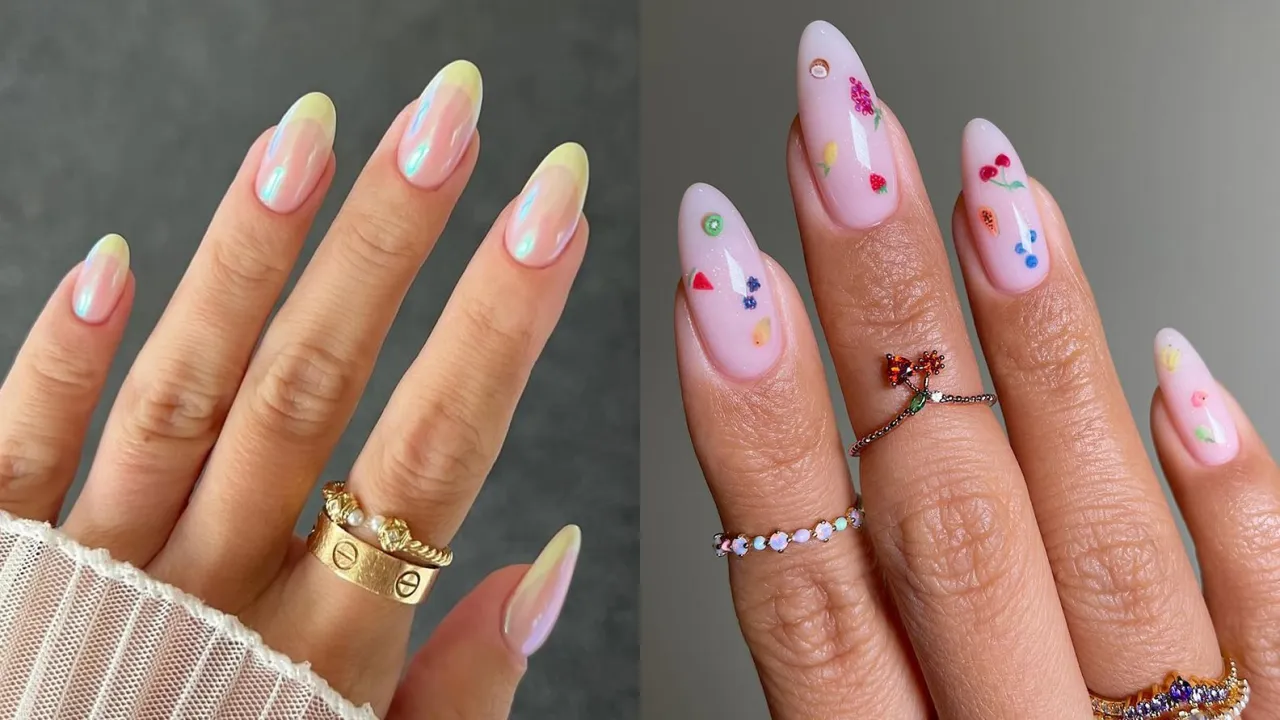 Minimalistische Sommer Nail Art