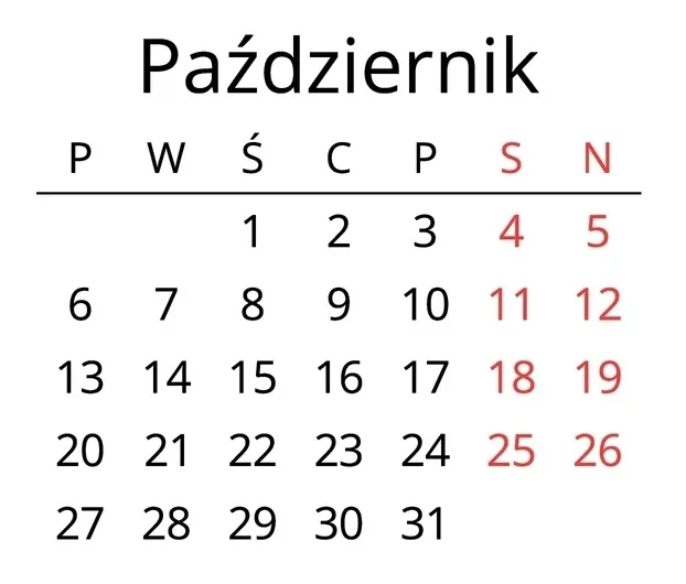kalendarz 30 dni ubezpieczenie po pracy