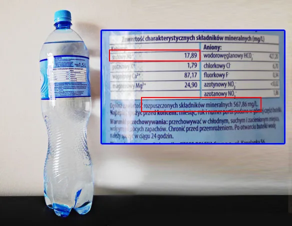 etykieta wody dla niemowląt skład mineralny