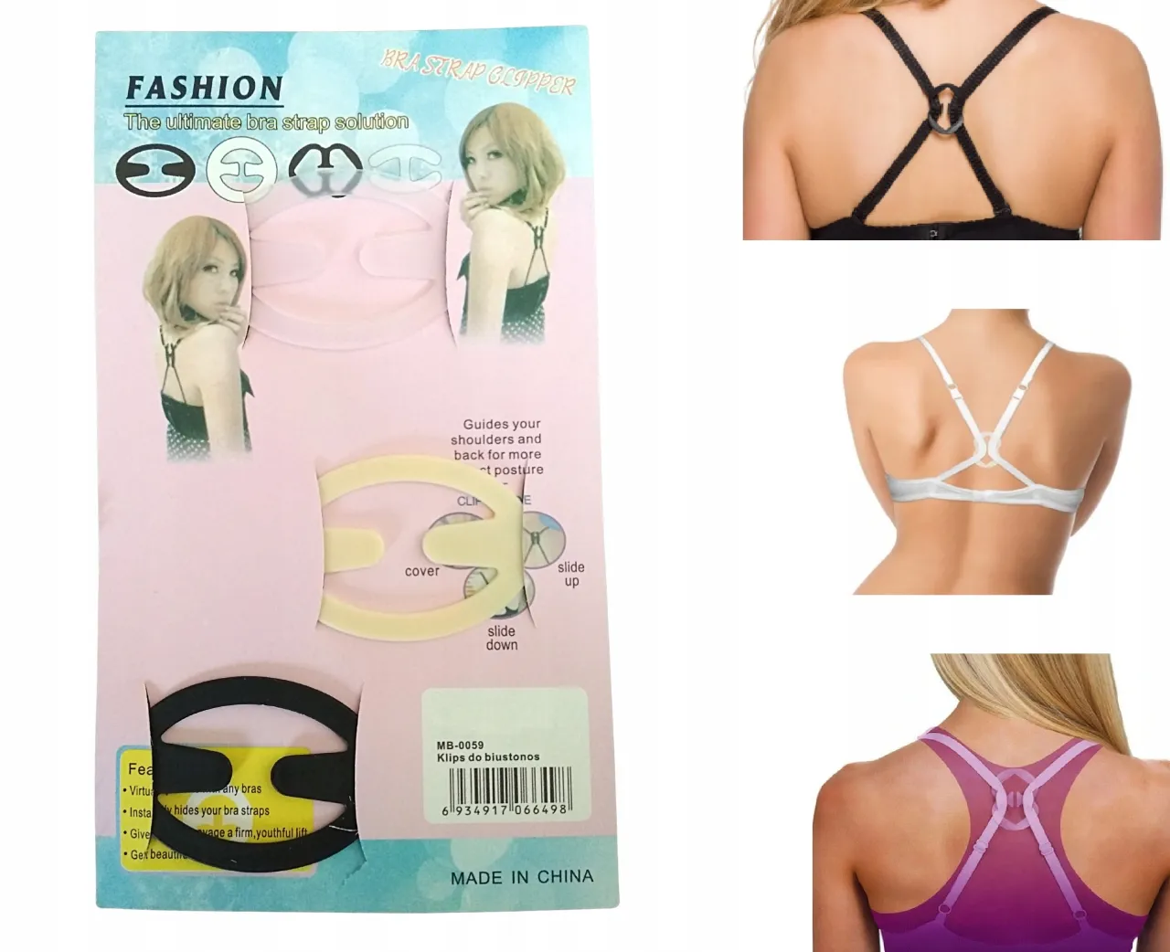 klips ściągający ramiączka stanika