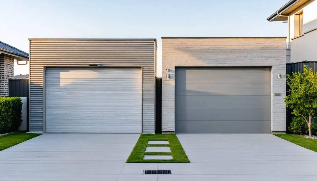 por&oacute;wnanie garaży murowanych drewnianych blaszanych prefabrykowanych