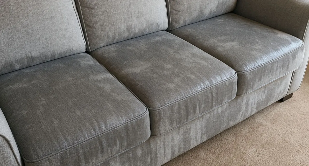 uszkodzona tapicerka, błędy czyszczenia kanapy, zniszczona kanapa