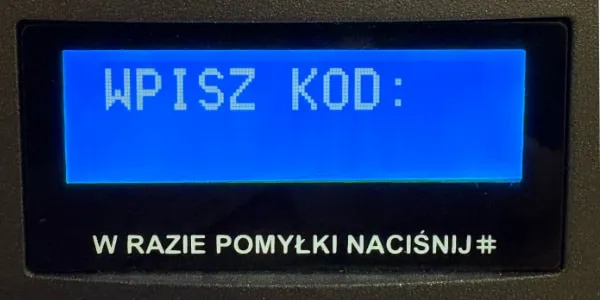 wniosek o zmianę kodu domofonu