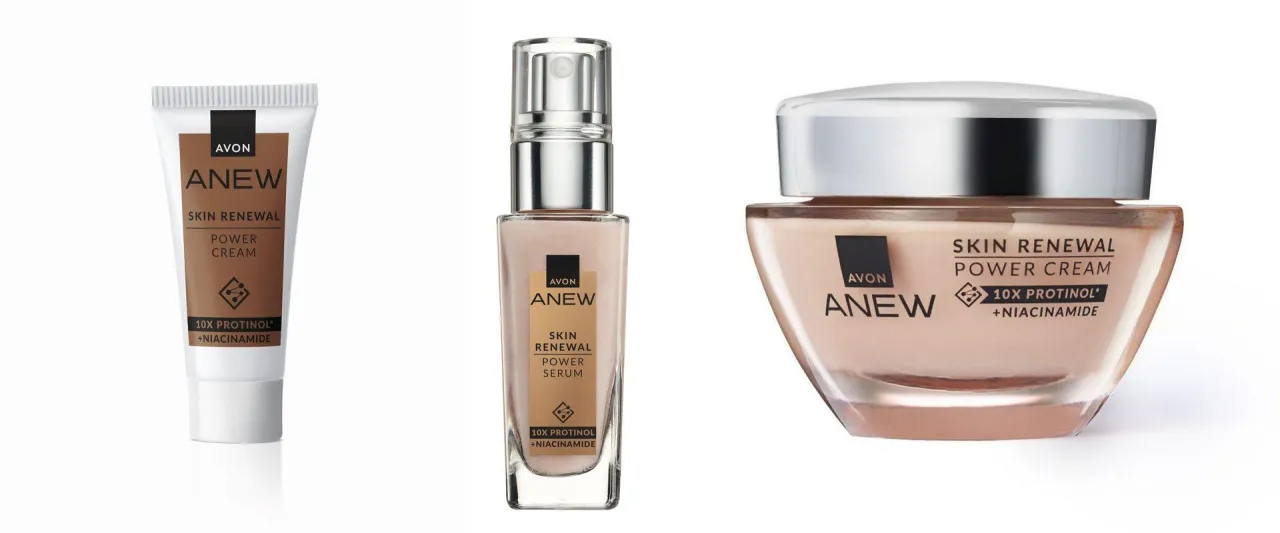 avon anew protinol efekty przed i po