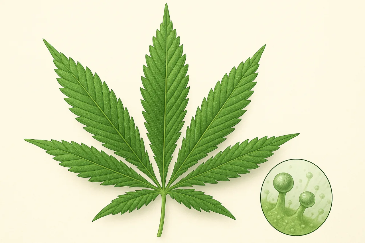 Jak narysować liść marihuany krok po kroku