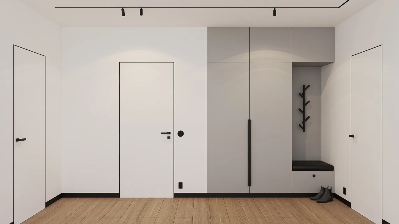 drzwi wewnętrzne ukryte ościeżnice czarne klamki trendy 2026