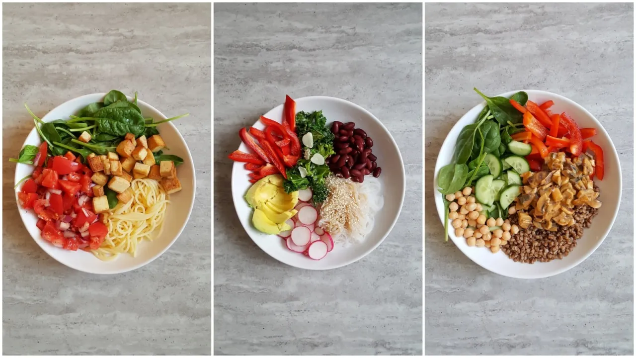 Sycące składniki do wege obiadu: rośliny strączkowe, kasze, tofu