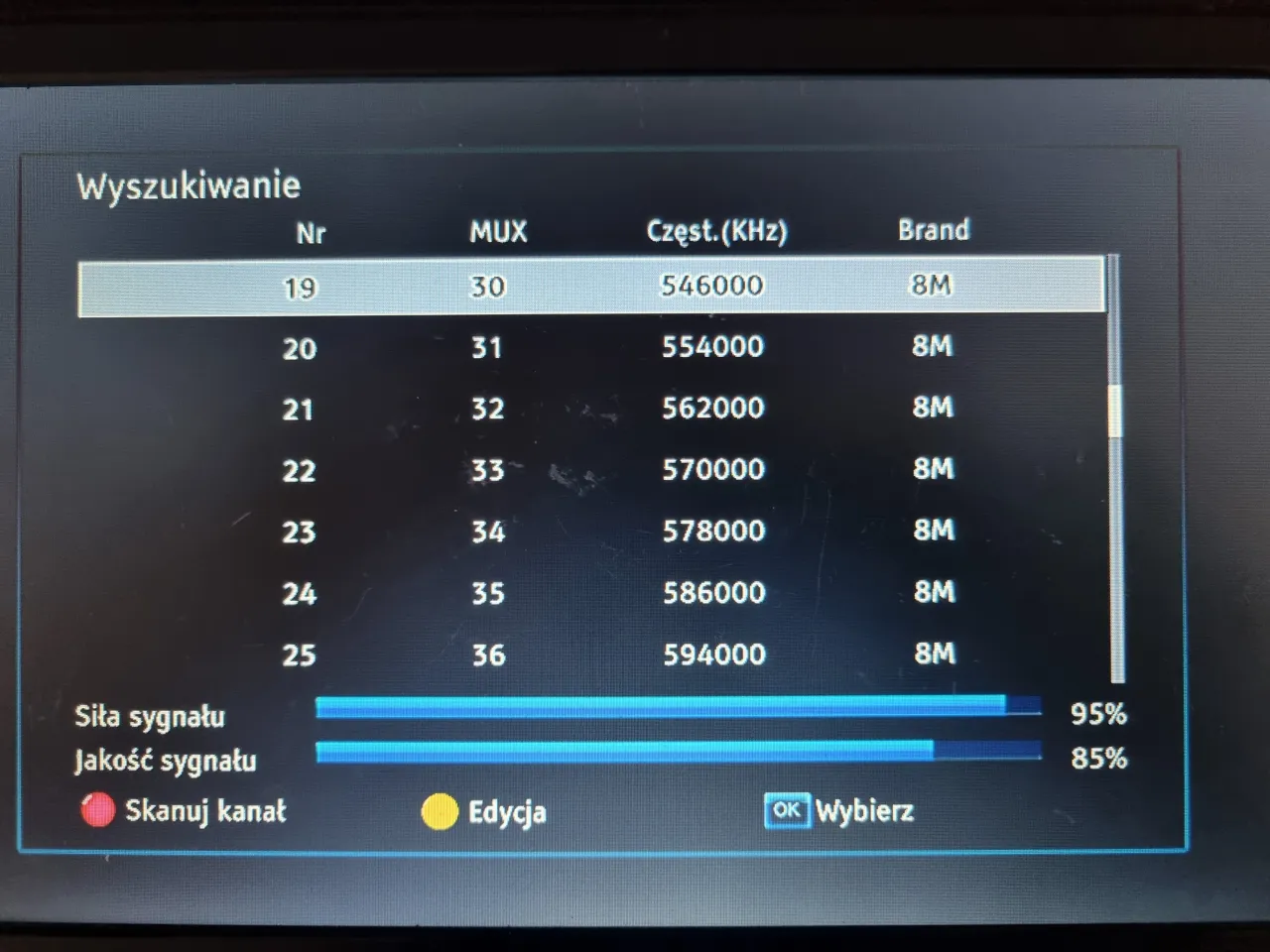 Ustawienie anteny pokojowej w oknie