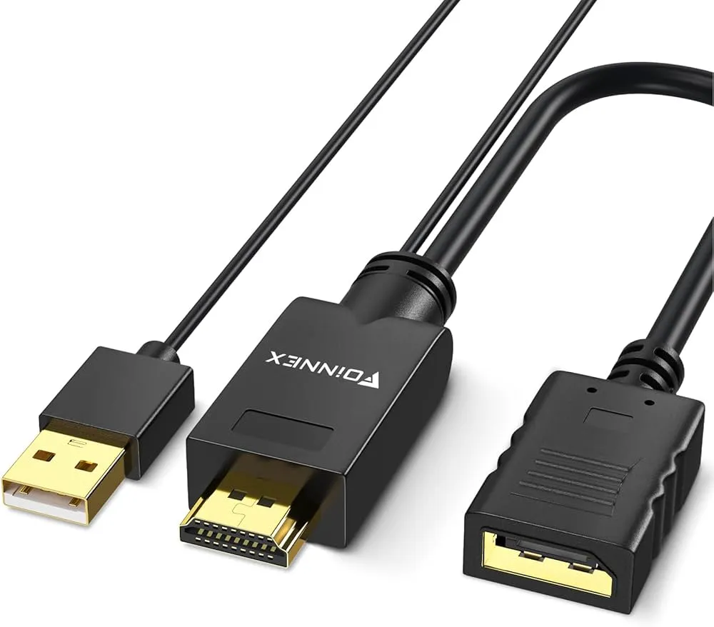 kabel HDMI, porty HDMI w laptopie i telewizorze, przejści&oacute;wki HDMI